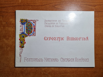 festivalul national cantarea romaniei - expozitia bibliofila - 1978 foto