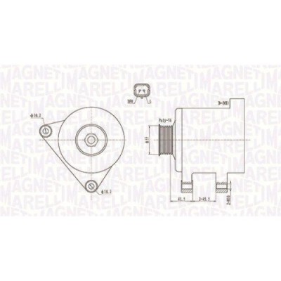 Alternator Citroen C3 1 (Fc, C-Elysee (Dd ); Peugeot 308 Sw 1 (4e, 308 Sw 2 (Lc , 1.4 i, 1.6 VTi 115 (DDNFP0, DDNFP6, DDNFP9), 1.6 BioFlex, 1.6 VTi ( foto