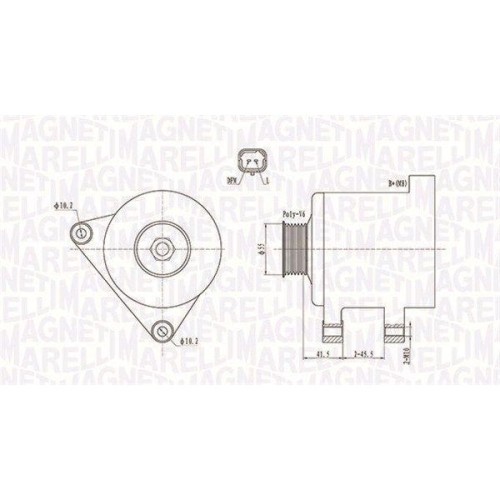 Alternator Citroen C3 1 (Fc, C-Elysee (Dd ); Peugeot 308 Sw 1 (4e, 308 Sw 2 (Lc , 1.4 i, 1.6 VTi 115 (DDNFP0, DDNFP6, DDNFP9), 1.6 BioFlex, 1.6 VTi (