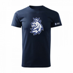 Echipa națională de hochei tricou de copii Czech Republic logo lion navy - Dětské L (7-8 let)