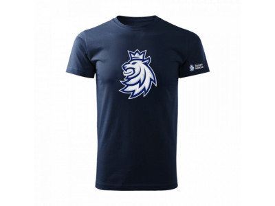Echipa națională de hochei tricou de copii Czech Republic logo lion navy - Dětsk&amp;eacute; S (3-4 roky) foto