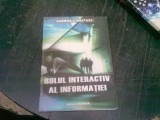 ROLUL INTERACTIV AL INFORMATIEI INTRE FACTORII FLUIZI SI CEI BIOLOGICI AI MEDIULUI INCONJURATOR - GABRIEL I .NASTASE