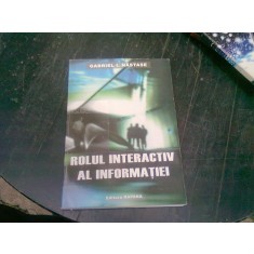 ROLUL INTERACTIV AL INFORMATIEI INTRE FACTORII FLUIZI SI CEI BIOLOGICI AI MEDIULUI INCONJURATOR - GABRIEL I .NASTASE