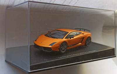 Macheta Lamborghini Gallardo LP 570-4 Superleggera 2010 portocaliu- AutoArt 1/43 foto