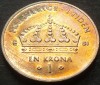 Moneda 1 COROANA - SUEDIA, anul 2007 *cod 3361 B, Europa
