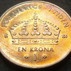 Moneda 1 COROANA - SUEDIA, anul 2007 *cod 3361 B