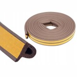 Set 2 buc, Banda autoadeziva pentru etansarea usilor si ferestrelor, Profil P, 9mm x 5.5mm, Rezistenta UV, Cauciuc EPDM, 6 m, Ma