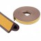 Set 3 buc, Banda autoadeziva pentru etansarea usilor si ferestrelor, Profil P, 9mm x 5.5mm, Rezistenta UV, Cauciuc EPDM, 6 m, Ma