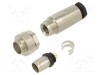 Conector M9 BINDER mufă tată aurit 125V IP67 4 pini pe cablu