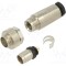 Conector M9 BINDER mufă tată aurit 125V IP67 4 pini pe cablu