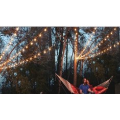 Ghirlanda Luminoasa de Exterior, lungime 22 m, cu 5 Led/m, Glob Transparent