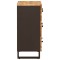 Bufet 2 buc. 60 x 33 x 75 cm Lemn de mango solid Maro - 5