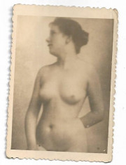 C1915 Nud artistic femeie inceput secol 20 foto