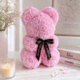 URS DECORATIV TRANDAFIR ROZ 17X16X23