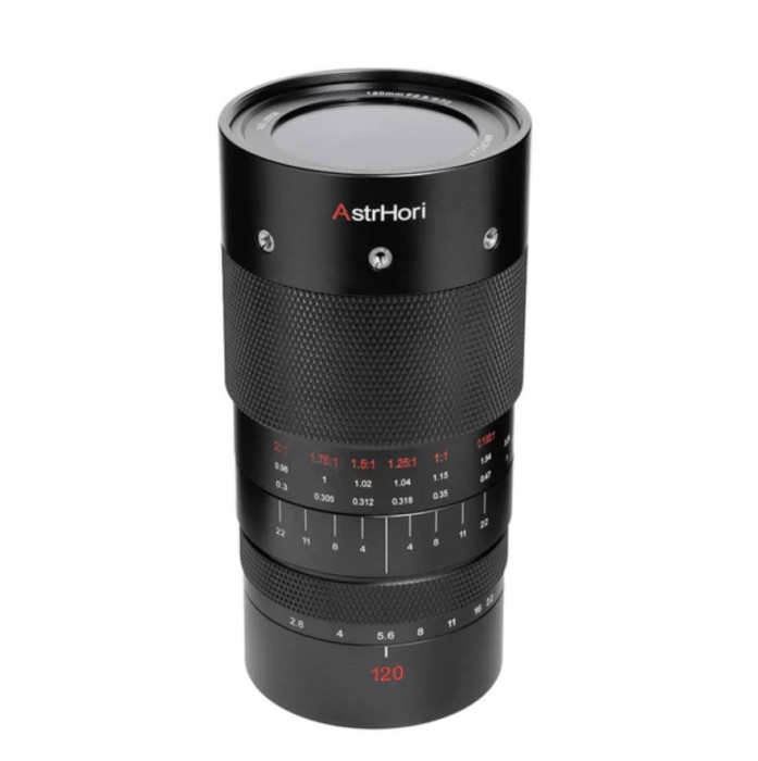 Obiectiv Manual AstrHori 120mm F2.8 Full Frame 2x Macro