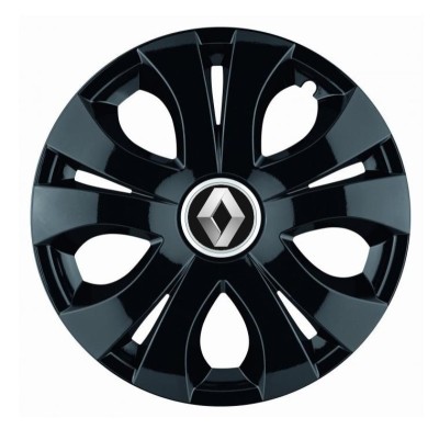Set 4 Capace Roti Top Negru R16, Compatibil Cu Renault foto