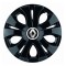 Set 4 Capace Roti Top Negru R16, Compatibil Cu Renault