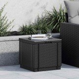 Keter Taburet tip cub cu spațiu de depozitare, cappuccino, 228749