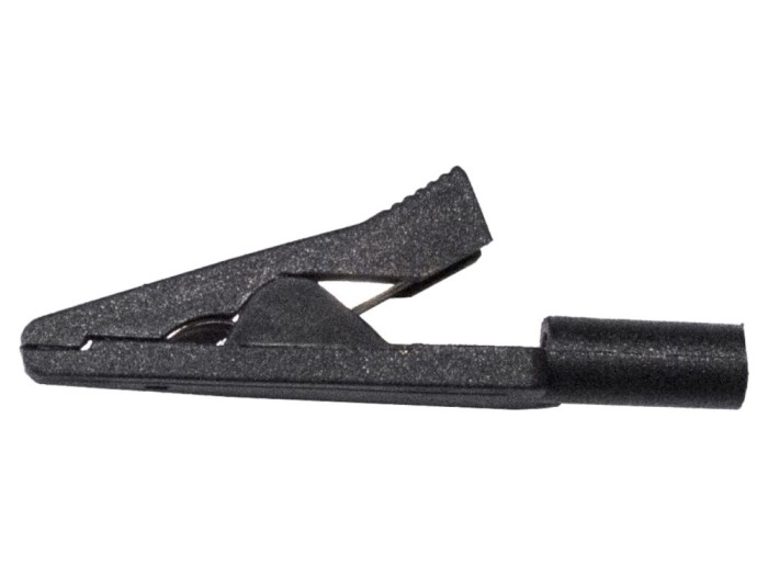 Conector bornă crocodil 10A neagră