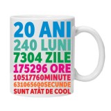 Cana alba personalizata &quot;20ani 240luni .... &quot;, INOVATIX&reg;. 330ml