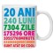 Cana alba personalizata &quot;20ani 240luni .... &quot;, INOVATIX&reg;. 330ml