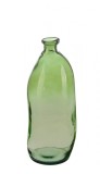 Cumpara ieftin Vaza flori sticla verde Loopy 13x35 cm