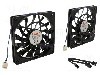 Ventilator 120x120x15mm, 12V DC, Akasa - AK-FN078-KT02