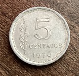 C50 - Moneda foarte veche - Argentina - 5 centavos - 1970