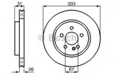 Disc frana MERCEDES M-CLASS (W163) (1998 - 2005) BOSCH 0 986 478 468