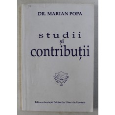 STUDII SI CONTRIBUTII de MARIANA POPA , 2003
