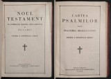 ✝ 1937 BIBLIA Editia SFANTUL SINOD &ndash; NOUL TESTAMENT IISUS HRISTOS si 1938 PSALMII 583 pag Tip. Cartilor Bisericesti Biblie Biserca Ortodoxa Romana BOR