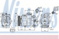 Compresor clima / aer conditionat VW FOX (5Z1, 5Z3) (2003 - 2016) NISSENS 89026 foto