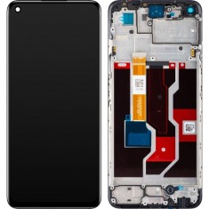 Display cu Touchscreen Realme 9i, cu Rama, Negru, Service Pack 4909568 foto
