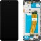 Display cu Touchscreen MP compatibil cu Samsung Galaxy A03s A037, cu Rama, Versiune G, Negru