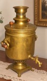 Antic samovar pe jar tara de provenienta Rusia,perioada anilor 1900