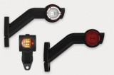 Lampa Gabarit Brat Lung 3 Functii FT-140F-P Dreapta 12-36V, 10 LED, Rosu/Alb/Galben, Omologare E9