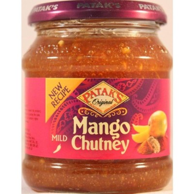 PATAK&amp;#039;S Mango Chutney Mild (Pasta de Mango Dulce) 340g foto