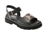 Sandale GRYXX negre, 220380, din piele naturala