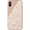 Husa Capac Spate Clic Terrazzo, calitate super premium, Roz APPLE iPhone Xs Max