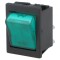 Rocker Switch DPST 16A 250V Verde cu Lumină Neon