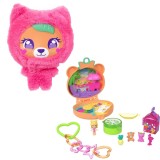 Set de joaca cu papusa Polly Pocket, Plushie Bear Compact, JKC79