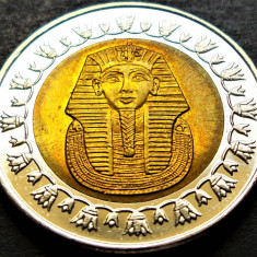 Moneda exotica bimetal 1 POUND - EGIPT, anul 2008 * cod 1752 B