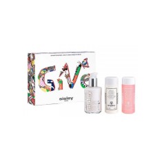 Sisley Set Lait D&eacute;maquillant 125 Ml + Tonique Aux Fleurs 100 Ml + Emulsion Ecologique 125 Ml Kit Lapte demachiant 125 + tonic 100 ml + emulsie 125 ml