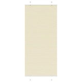 vidaXL Jaluzea plisată Crem 95x200 cm Lățime țesătură 94,4cm