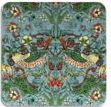 Cumpara ieftin Suport pentru pahare - Strawberry Thief - Teal | Lesser &amp; Pavey