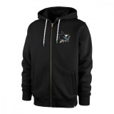 San Jose Sharks hanorac de bărbați cu glugă back check 47 morris full zip hood - S
