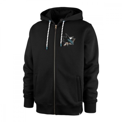 San Jose Sharks hanorac de bărbați cu glugă back check 47 morris full zip hood - L foto