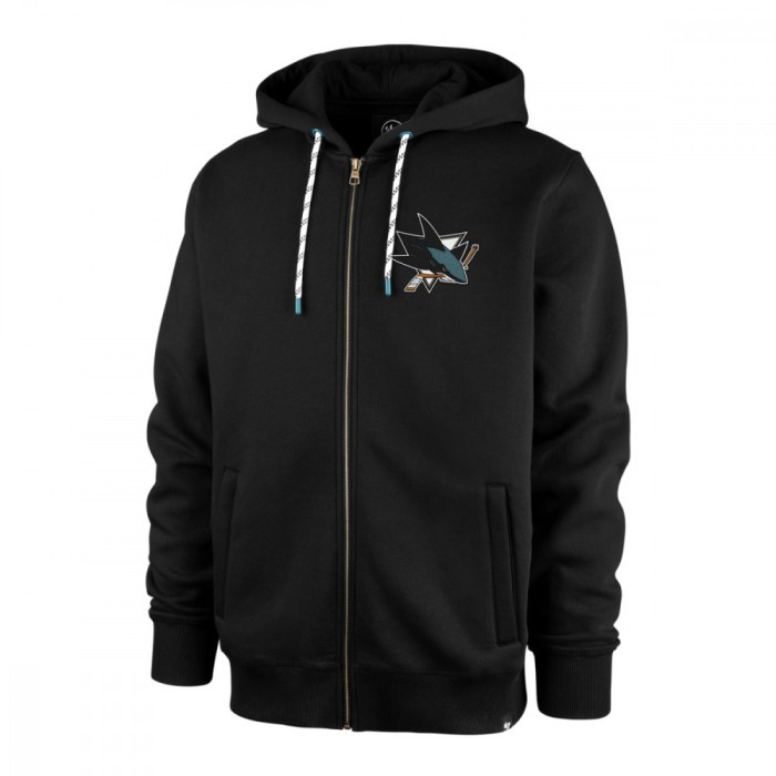 San Jose Sharks hanorac de bărbați cu glugă back check 47 morris full zip hood - L