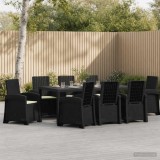 Cumpara ieftin Set de masa pentru gradina 9 buc. Antracit si crem 200 cm PP