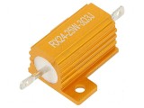 Rezistor bobinat cu radiator 3,3&Omega; 25W &plusmn;5% pentru lipit